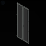VX IT sheet steel viewing door, divided - VX IT sheet steel viewing door, divided
