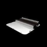 SZ Metall-Flanschplatte - 2-geteilt mit elastischem Klemmprofil